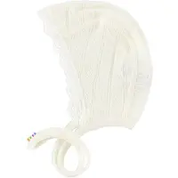 Joha Hjelm - Ull/Silke - Krem m. Hullmønster - - 45 cm - Lue baby