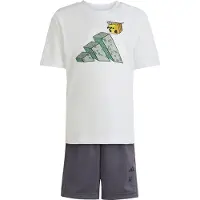 Adidas Shorts Sett - Hvit m. Minecraft - - 3 år (98) - Shorts