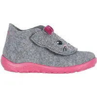 Superfit Tøfler - Ull - Happy - Grå/Rosa - - 27 - Tøfler
