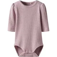 Name it Body I/e - Rib - NbfRosally - Minnesmerke Lilac m. Glitt - - 56 - Langermet Body