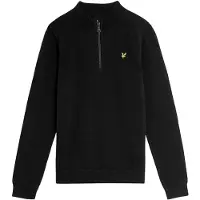 Lyle & Scott Genser m. Glidelås - Strikk - Jet Black - - 15-16 år (170-176) - Genser