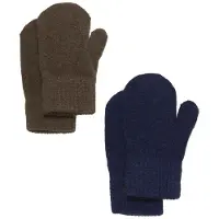 CeLaVi Votter - Ull/Nylon - 2-pack - Sea Turtle/Navy - - 3-6 år - Votter