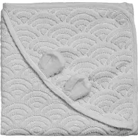 Cam Cam Copenhagen Babyhåndkle - 80x80 cm - Classic+ Grey m. Ører - - OneSize - Babyhåndkle