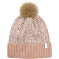 Minymo Lue - Strikk - Misty Rose m. Paljetter/Dusk - - 50 cm - Lue
