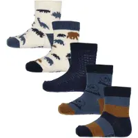 Minymo Sokker - 5-pack - Total Eclipse m. Mønster - - 35/38 - Sokker