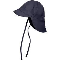 Huttelihut Legionær Hatt - Lin - UV20 - Navy - - 62/68 - Solhatt