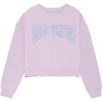 Creamie Collegegenser - Lavender Frost m. Trykk - - 6 år (116) - Collegegenser
