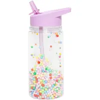 Petit Monkey Drikkeflaske m. Sugerør - 300 ml - Makroner - Lille - - OneSize - Drikkeflaske