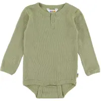 Joha Body I/e - Rib - Ull/Silke - Grønn - - 70 - Langermet Body