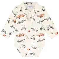 Hust & Claire Body I/e - HCBoye - Snow White - - 1 år (80) - Langermet Body