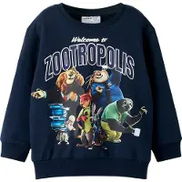 Name it Collegegenser - NmmNoel - Zootropolis - Navy Blazer - - 3 år (98) - Collegegenser