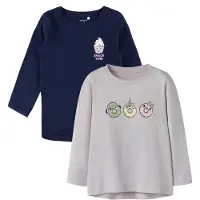 Name it Genser - 2-pack - NmfViolet - Loose - Navy Blazer/Lilac - - 4 år (104) - Genser