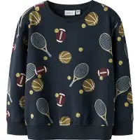 Name it Collegegenser - NmmKeaton - Navy Blazer m. Trykk - - 4 år (104) - Collegegenser