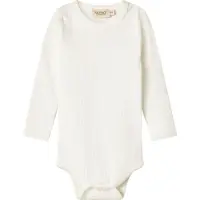 MarMar Body I/e - Rib - Modal - Noos - Lett White - - 3 år (98) - Langermet Body