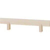 Hoppekids Sengehest - ØKO Comfort - 100x22,5 cm - Natural Tre - - OneSize - Sengehest