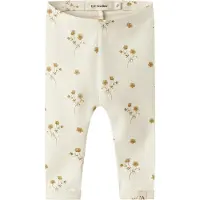 Lil´ Atelier Lil' Atelier Leggings - Blonder - NbfLayo - Coconut Melk/Flower - - 68 - Leggings