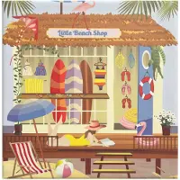 ViSSEVASSE Puslespill - 15x21 cm - 150 Brikker - Liten strandbut - - OneSize - Puslespill