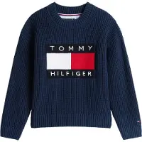Tommy Hilfiger Genser - Strikk - Falsk Heritage - Dark Natt Navy - - 16 år (176) - Genser