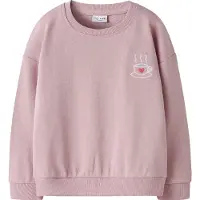 Name it Collegegenser - NmfVallene - Polert Lilac/Te Cup - - 4 år (104) - Collegegenser