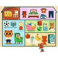 Djeco Puslespill - Puzzlo Hus - 22 Brikker - - OneSize - Puslespill