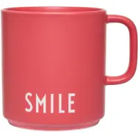 Design Letters Krus - Favourite - Smil - Rød - - OneSize - Kopp