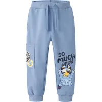 Name it Joggebukser - NmmJared - Bluey - Endeløs Sky/Melange - - 6 år (116) - Joggebukse