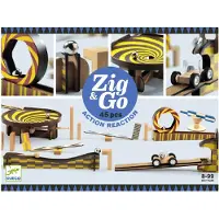 Djeco Kulebane - 45 Deler - Zig &amp; Go - Wood - - OneSize - Kulebane