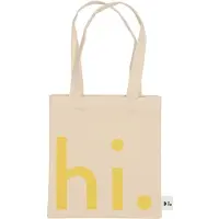 Design Letters Shopper - Liten - Hei - Naturlig/Gul - - OneSize - Veske