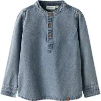 Lil´ Atelier Lil' Atelier Skjorte - NmmTaya - Medium+ Blue Denim - - 2 år (92) - Skjorte