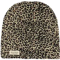 MarMar Lue - Leo Beanie - Brun Leopard - - 6-8 år (116-128) - Lue