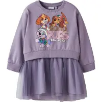 Name it Kjole - Genser/Tyll - NmfJara - Paw Patrol - Lavender Gr - - 2 år (92) - Kjole