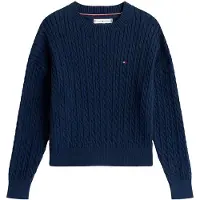 Tommy Hilfiger Genser - Strikk - Dark Natt Navy - - 16 år (176) - Genser