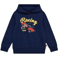 Lego Wear Hettegenser - LWScout 708 - Dark Navy m. Trykk - - 10 år (140) - Hettegenser