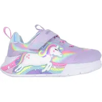 SKECHERS Sko m. Lys - Unicorn Chaser - Lavender/Multi - - 23 - Blinkende sko