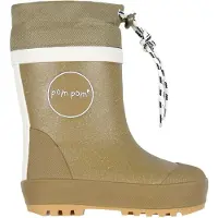 Pom pom Termostøvler - Gold Glitter - - 21 - Gummistøvler