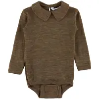 Joha Body I/e - Ull/Silke - Brun Melert - - 90 - Langermet Body