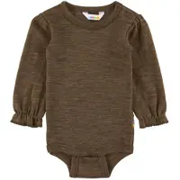 Joha Body I/e - Ull/Silke - Brun Melert - - 50 - Langermet Body