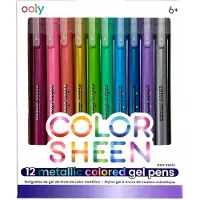 Ooly Tusjer - Fargeglans Metallic Gel - 12 stk. - - OneSize - Tusj