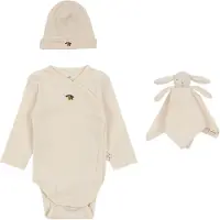 Konges Sløjd Gaveeske - Koseklut/Lue/Body I/e - Offwhite - Lemo - - 50/56 - Langermet Body