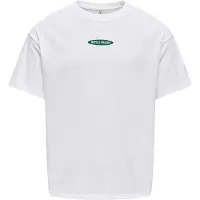 ONLY T-skjorte - KogPhoebe Life - Cloud Danser/Guava - - 7-8 år (122-128) - T-skjorte