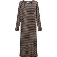 Sofie Schnoor Young Kjole - Fasiliteter - Rib - Brown Striped - - 14 år (164) - Kjole