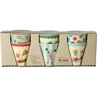 Rice Kopper - Melamin - 6 stk. - 160 ml - Mint Fun Fair - - OneSize - Kopp