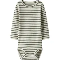 Name it Body I/e - Noos - Rib - NbnBani - Dusty Olive - - 2 år (92) - Langermet Body
