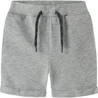 Name it Shorts - NmmVasse - Grey Melange - - 3 år (98) - Shorts