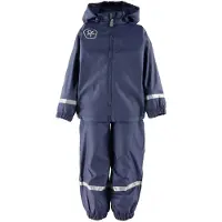 Color Kids Regntøy m. Seler/Fleece - PU - Dress Blues - - 2 år (92) - Regntøy