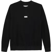 Calvin Klein Genser - Strikk - Logo Etikett - Sjekk Black - - 16 år (176) - Genser