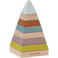 Kids Concept Stabletårn - Plocktorn Pyramid - Neo - Multi - - OneSize - Stableleker