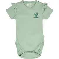 Hummel Body k/e - hmlTalya Ruffle - Silt Green - - 1 år (80) - Kortermet body