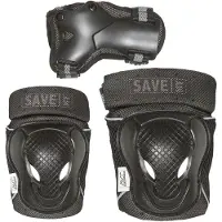 Save My Bein Beskyttelsessett - Svart/Grå - - XS - Xtra Small - Verneutstyr