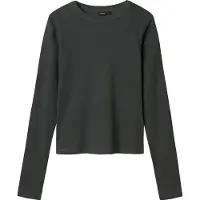 LMTD Genser - Rib - Nei - NlfHinaja - Dark Grey Melange - - 15-16 år (170-176) - Genser